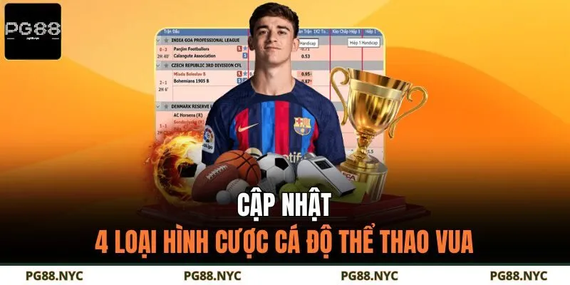 Cập nhật 4 loại hình cược cá độ thể thao vua